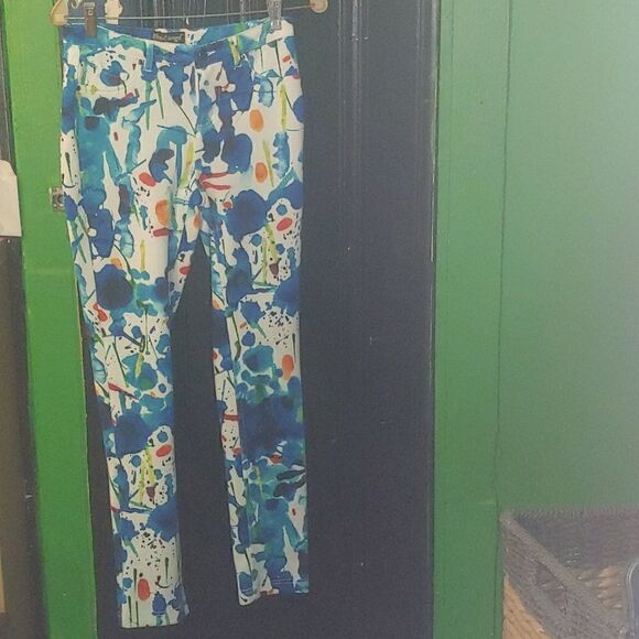 Paint splashed stretch Jeggings - Picture 4 of 4